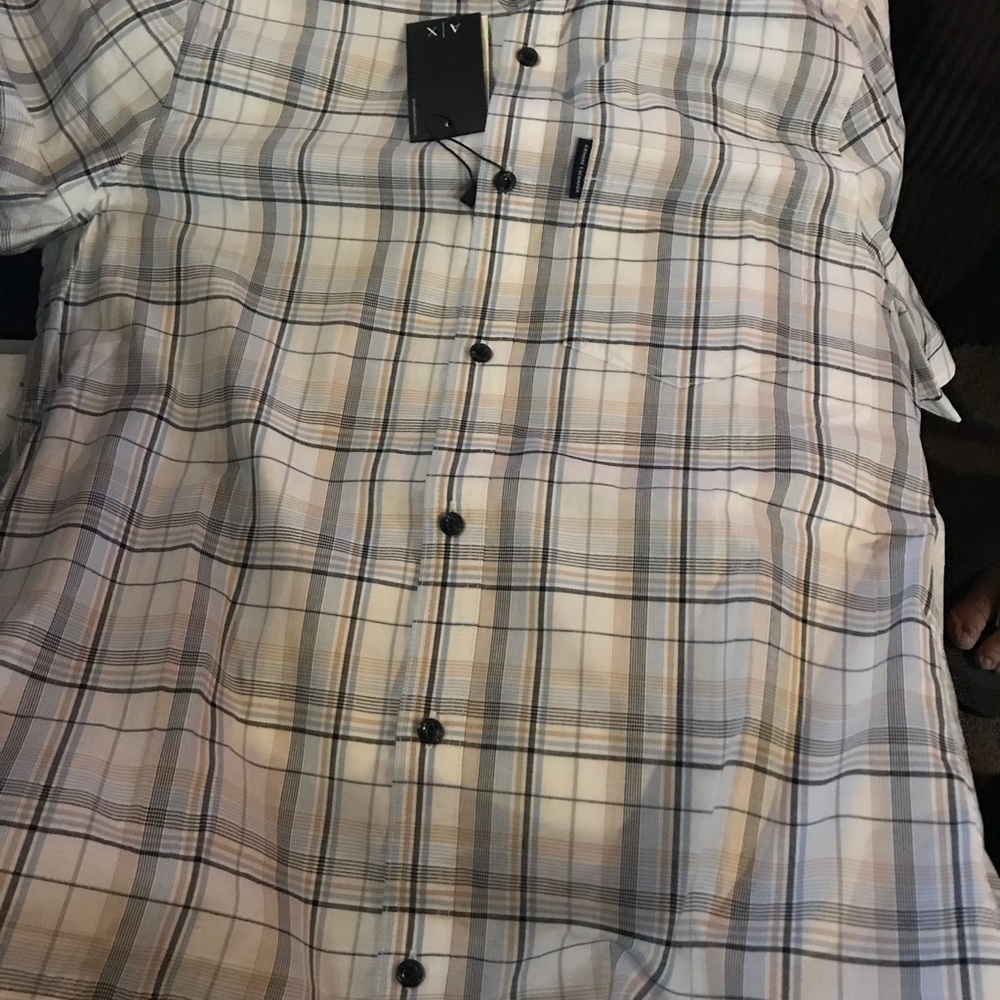 Brand new armani shirts, sandals,caps